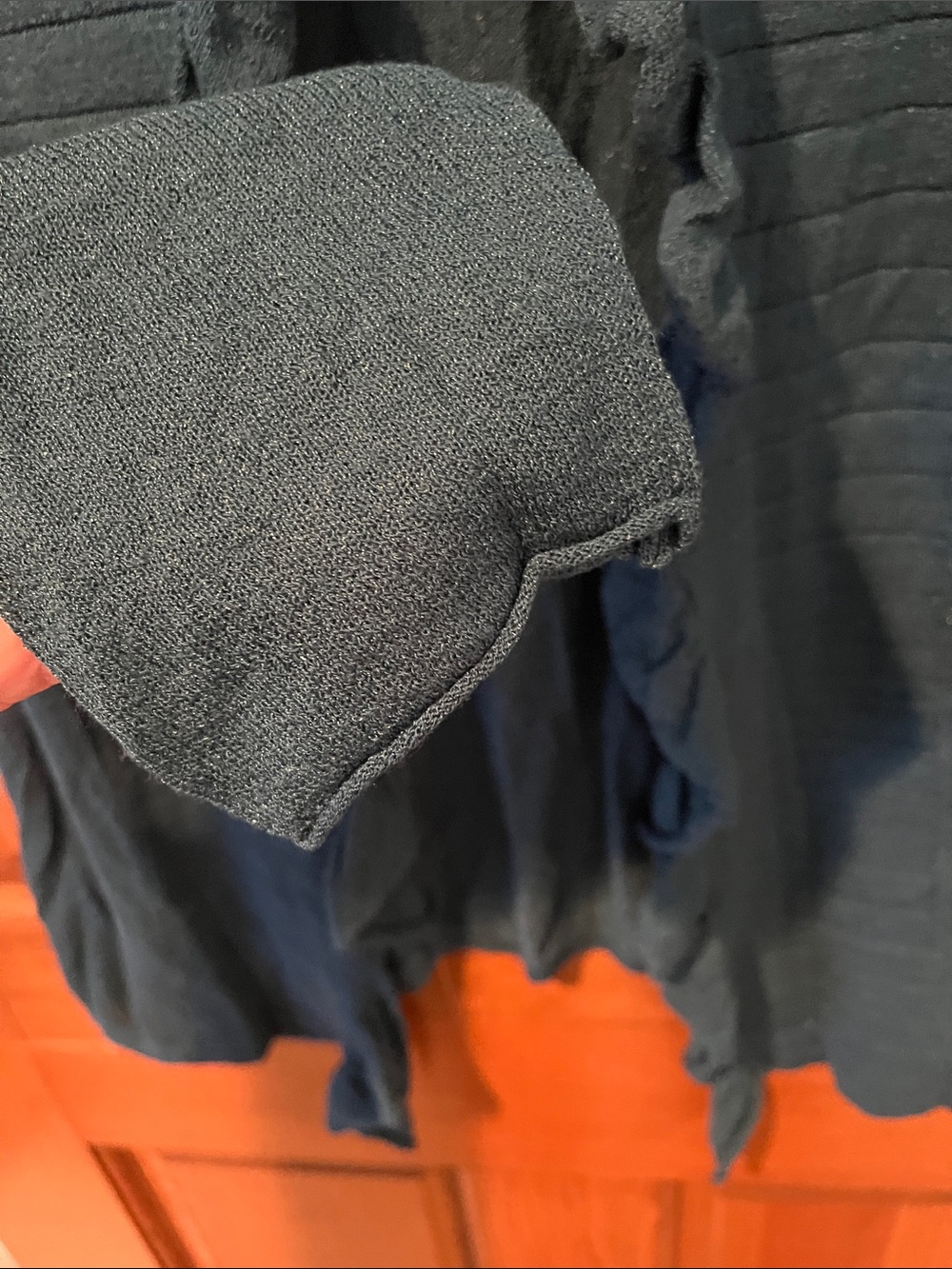 Dress Barn Open Front Ruffle Cardigan - Picture 6 of 6
